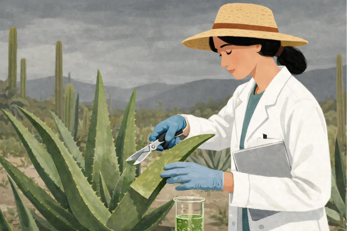 Cultivo de Aloe vera en campo